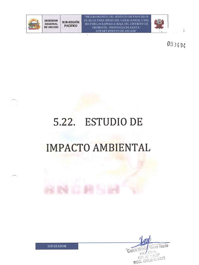 Estudio de Impacto Ambiental 20230917 152601 123 | PDF