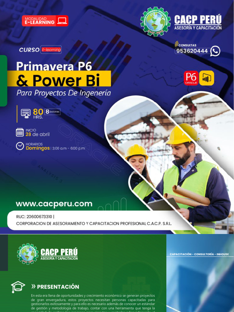 Curso e-Learning Primavera P6 y Power BI | PDF | Aprendizaje ...