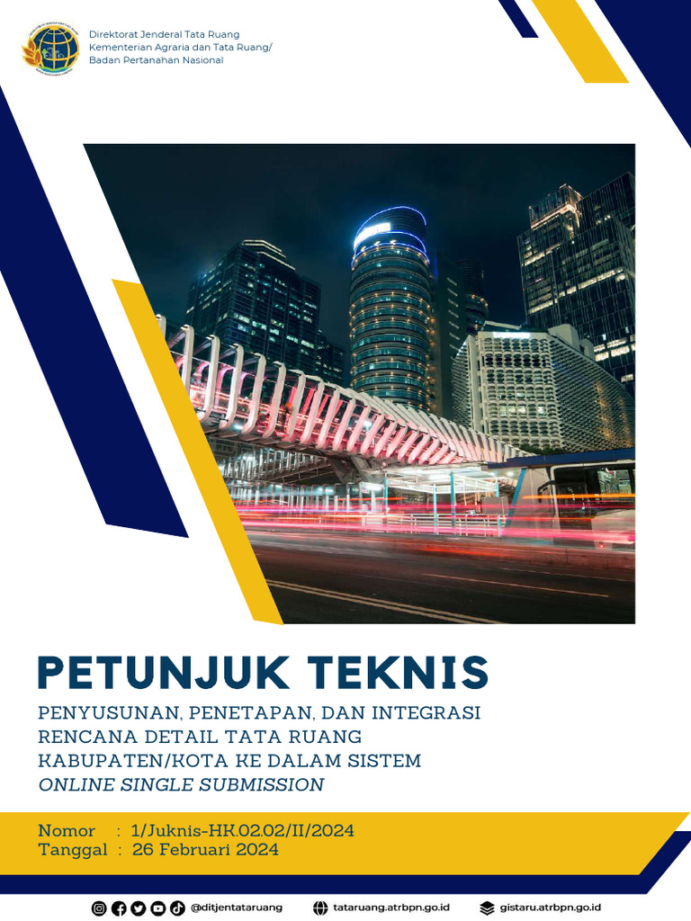 Juknis Penyusunan Penetapan Dan Integrasi RDTR Kab - Kot Dalam Sistem ...