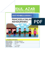 Modul Ajar PPKN Kelas 5 Pancasila Dalam Kehidupanku