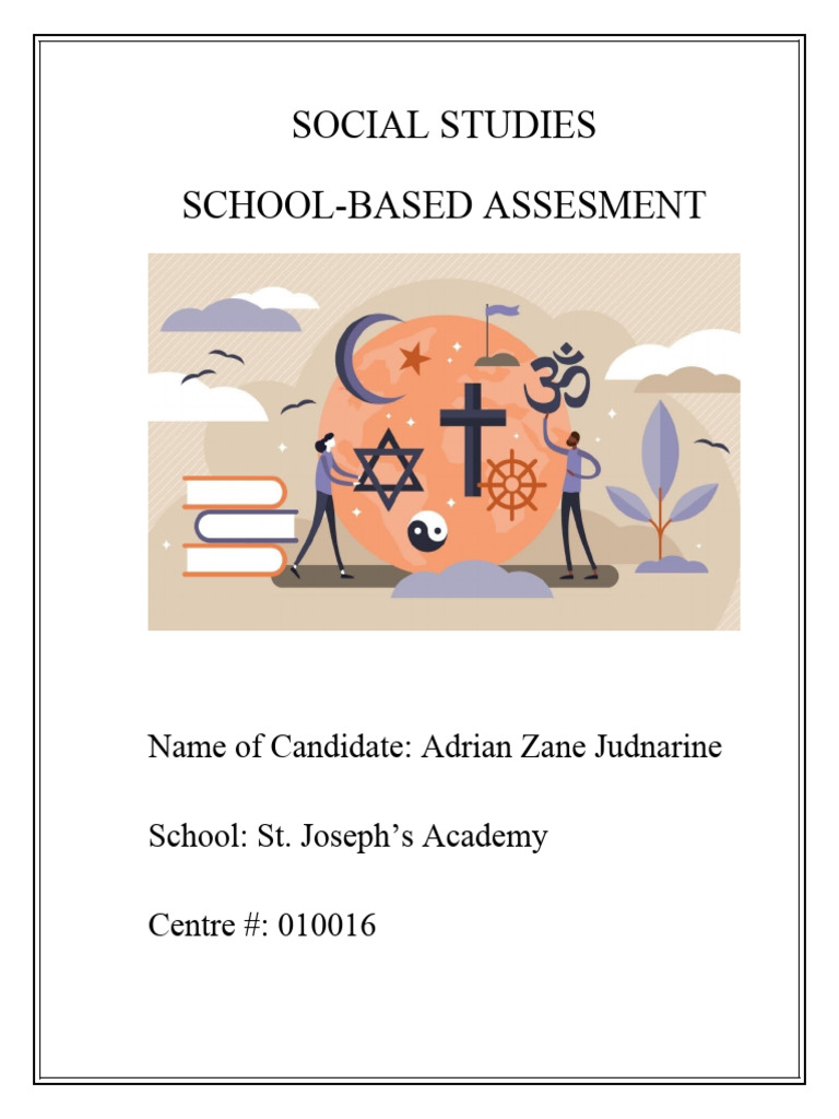 CSEC Social Studies SBA - Judnarine 19 Grade 1s | PDF | Social ...