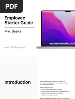 Employee Starter Guide Mac Basics