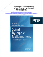 Spinal Dysraphic Malformations Science and Surgery Volume 47 Dachling Pang Online Ebook Texxtbook Full Chapter PDF