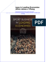 Sport Business in Leading Economies 1St Edition James J Zhang Online Ebook Texxtbook Full Chapter PDF