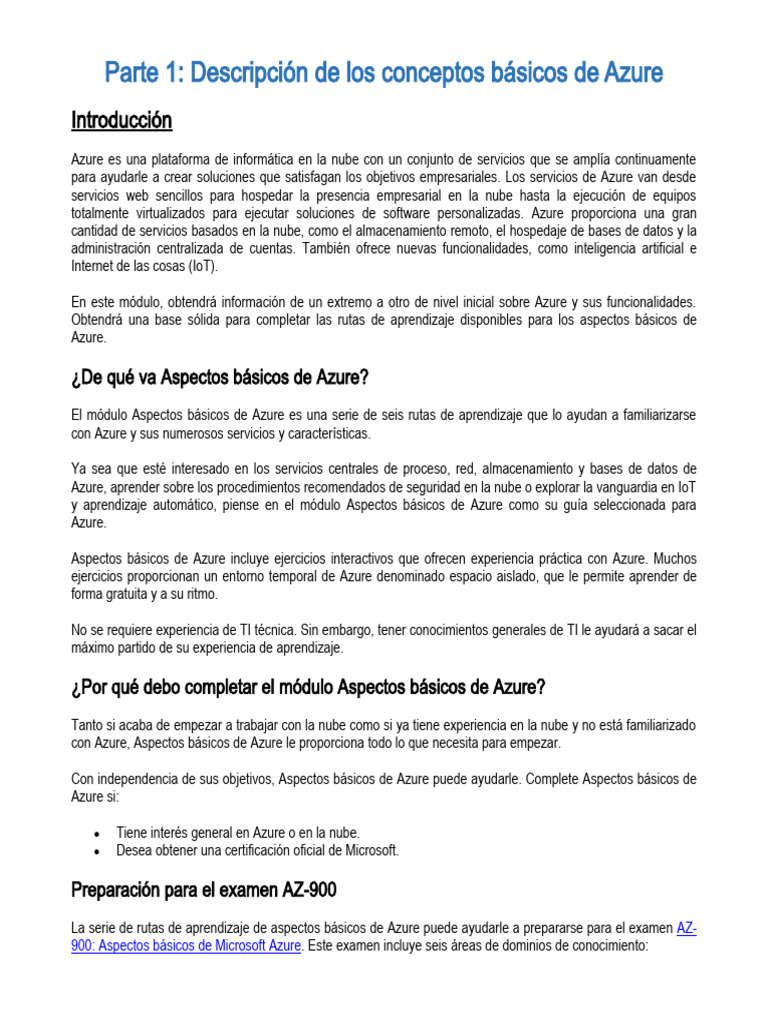 Material microsoft learn az 900 modulos 1 6 pdf computaci n en la