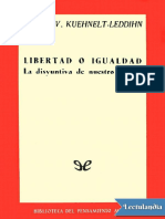 Libertad o Igualdad - Erik Von KuehneltLeddihn