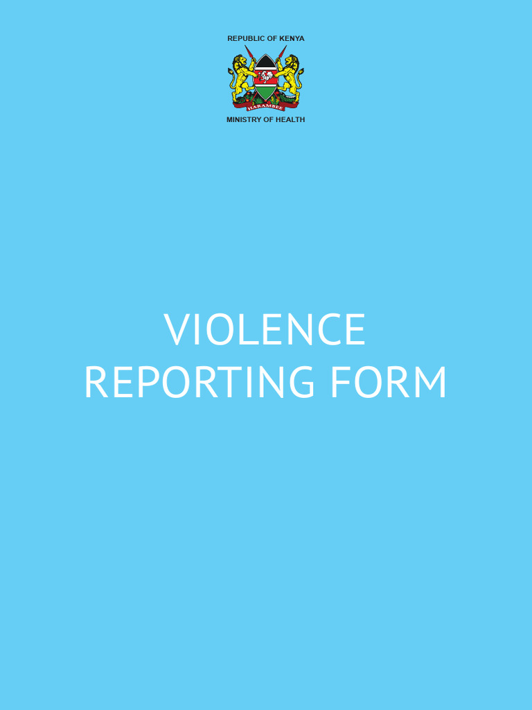 Violence reporting tool pdf violence rape