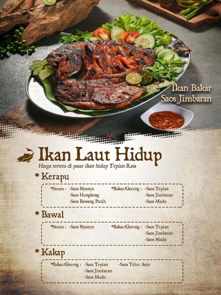 Menu Tepian Rasa Alam Sutera | PDF