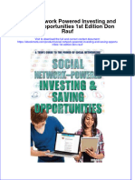 Social Network Powered Investing and Saving Opportunities 1St Edition Don Rauf Online Ebook Texxtbook Full Chapter PDF