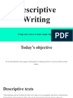 Descriptive Writing 9 IGCSE