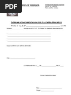Modelo de Carta de Entrega