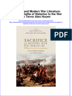 Ebook Sacrifice and Modern War Literature From The Battle of Waterloo To The War On Terror Alex Houen Online PDF All Chapter