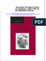 Ebook Satan and The Scots The Devil in Post Reformation Scotland C 1560 1700 1St Edition Michelle D Brock Online PDF All Chapter