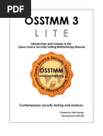 Osstmm 3.0 Lite