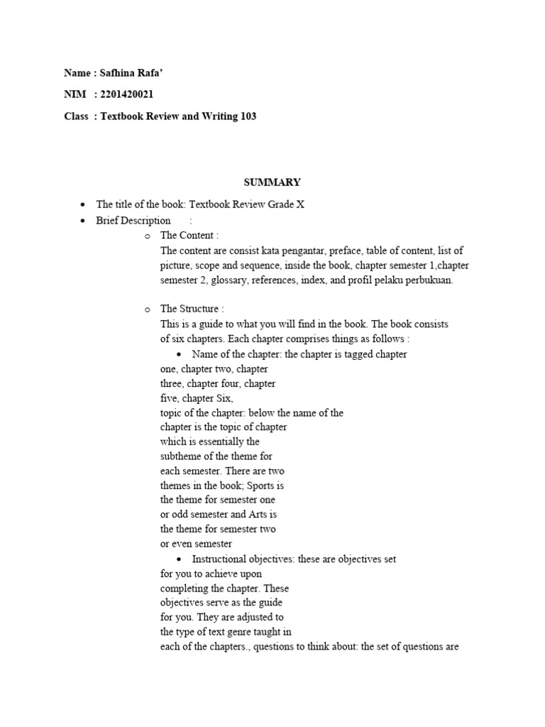Grade X English Textbook Review | PDF | Learning | Behavior Modification