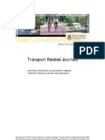 Transport Related Journals: Centre For Transport Strategy