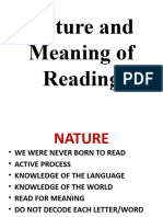 Nature and Meaning of Reading