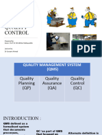 Lecture 8 Quality Control
