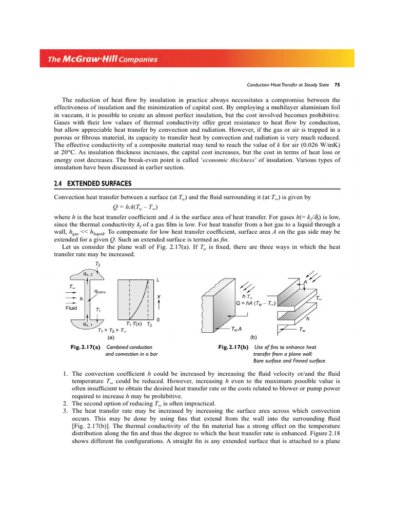 Extended Surface Heat Transfer Analysis | PDF | Thermal Insulation ...
