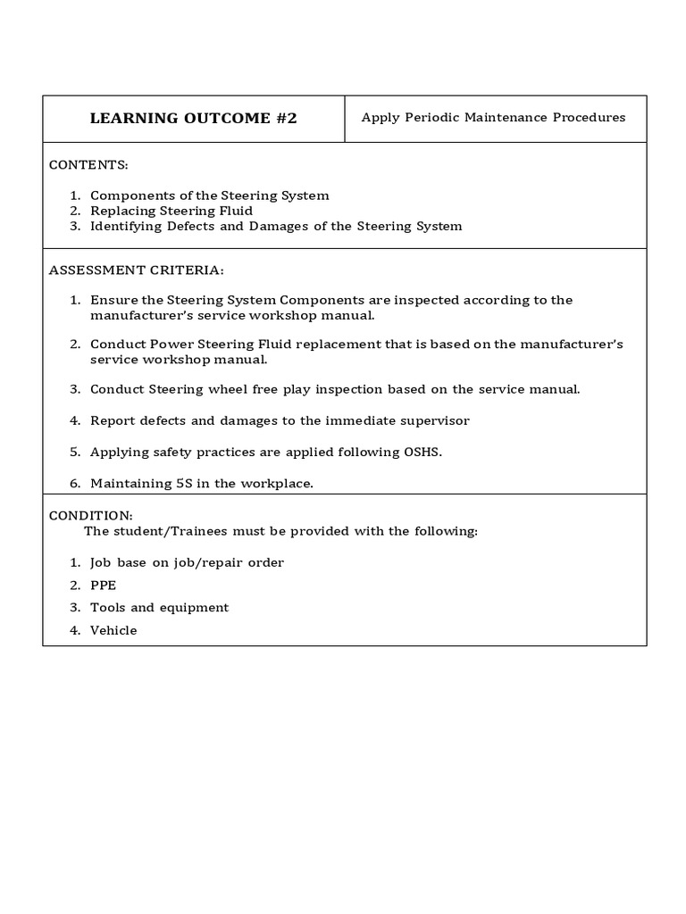 apply-periodic-maintenance-procedures-pdf-steering-electric-motor