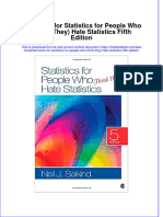 PDF Test Bank For Statistics For People Who Think They Hate Statistics Fifth Edition Online Ebook Full Chapter