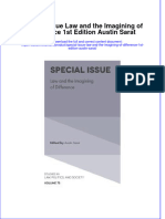 Special Issue Law and The Imagining of Difference 1St Edition Austin Sarat Online Ebook Texxtbook Full Chapter PDF