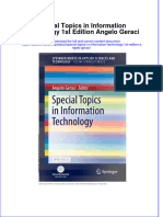 Download Special Topics In Information Technology 1St Edition Angelo Geraci online ebook  texxtbook full chapter pdf 