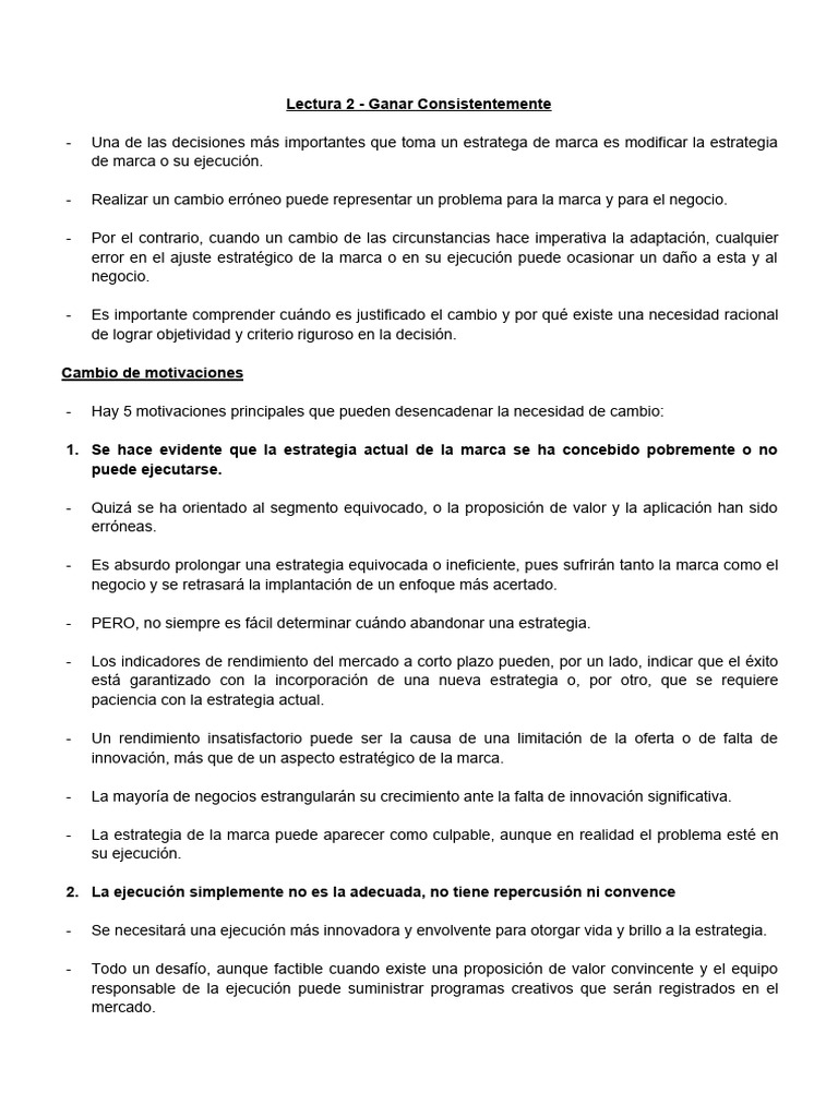 Estrategias para Ganar Consistentemente | PDF | Marca | Mercado (economía)