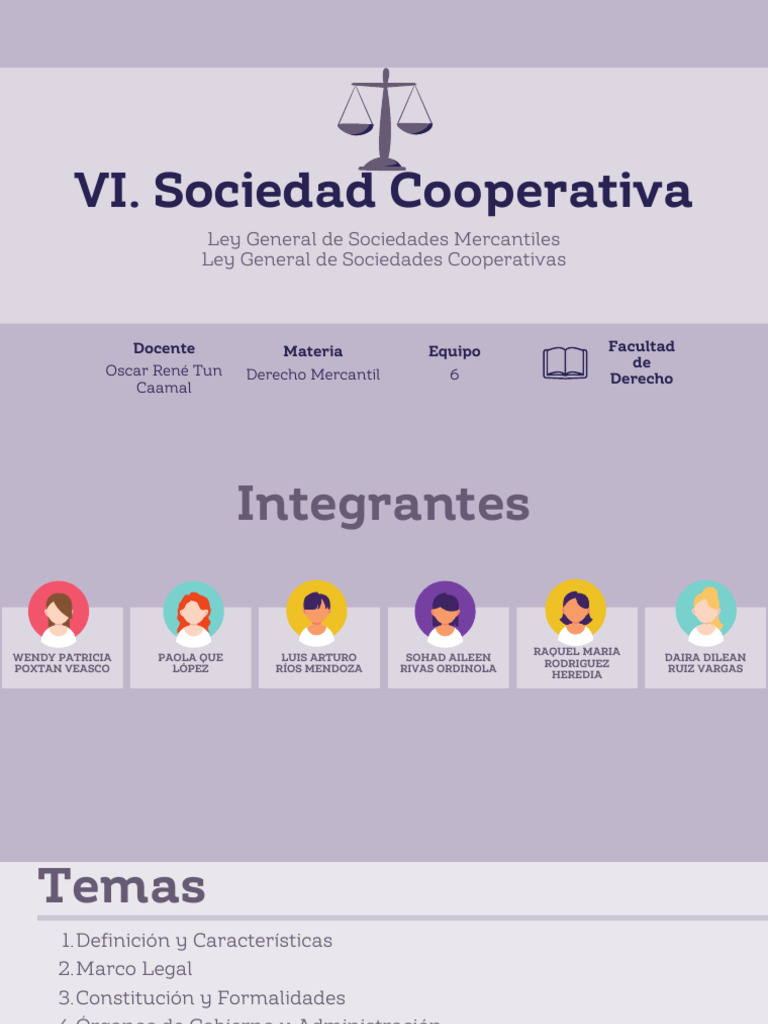 Equipo 6. Sociedades Cooperativa. | PDF | Cooperativa | Sociedad de ...