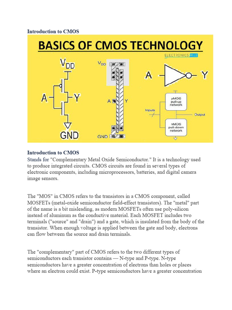 Cmos 1 | Download Free PDF | Cmos | Field Effect Transistor