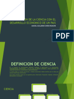 Diapositivas Relacion de La Ciencia Con El Desarrollo Economico