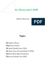 7.2 Portfolio Theory and CAPM