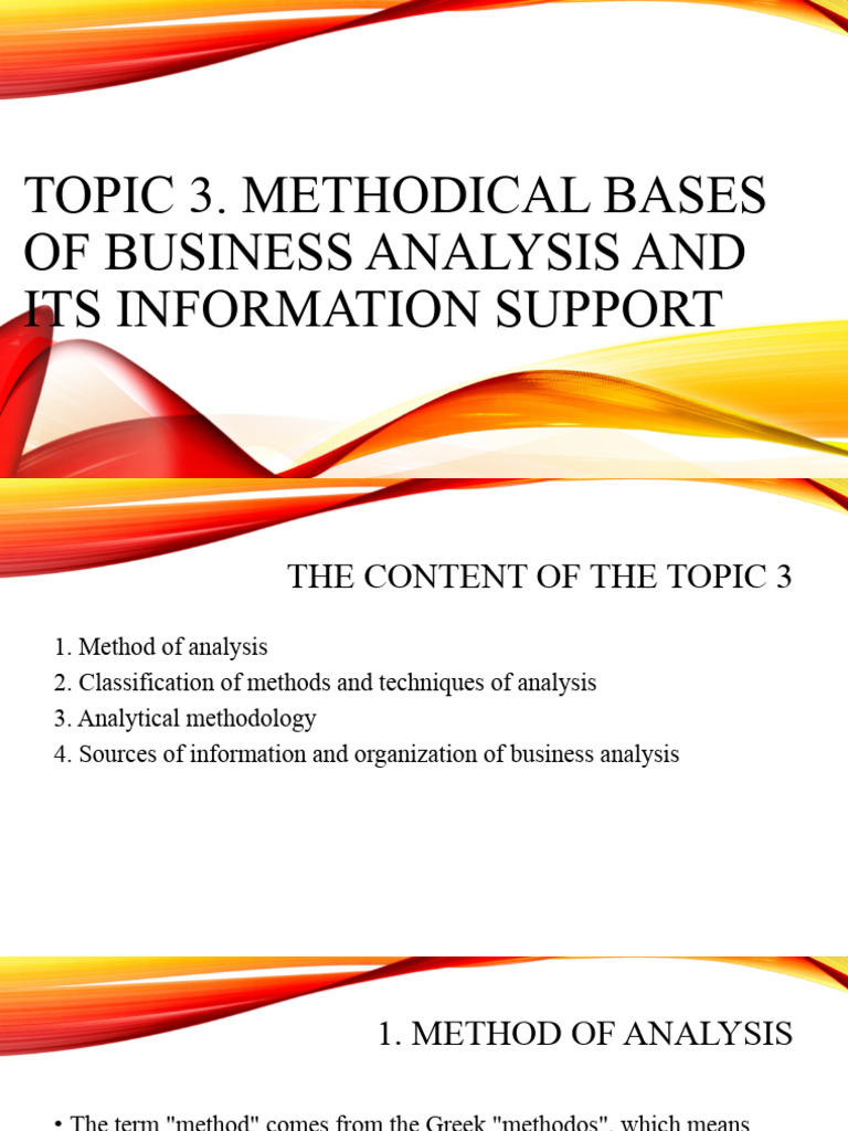 Presentation On Topic 3 | PDF | Methodology | Analysis