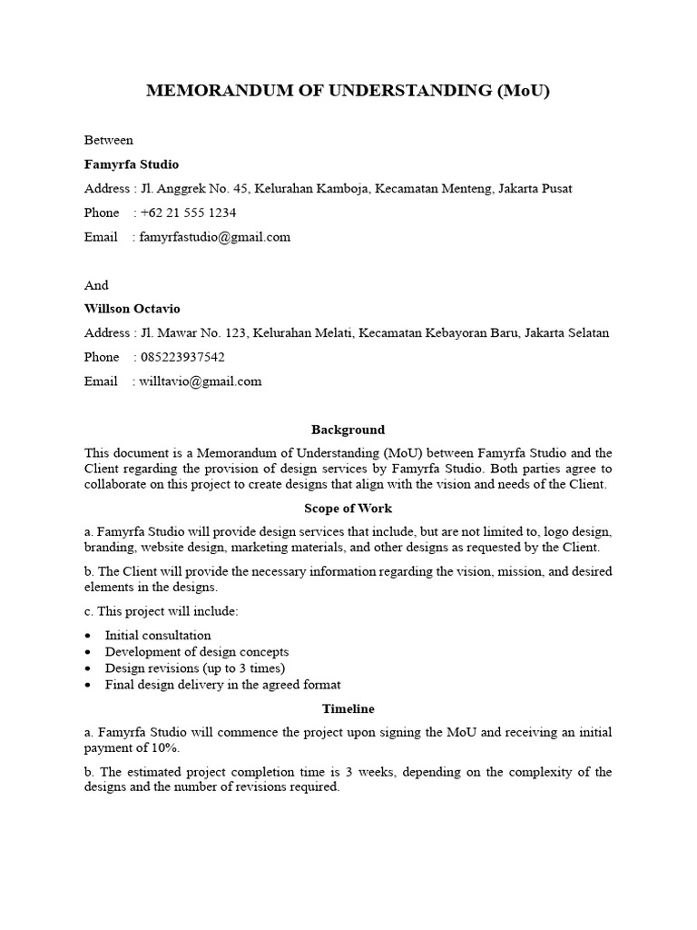 Memorandum of Understanding PDF Justice Crime Violence