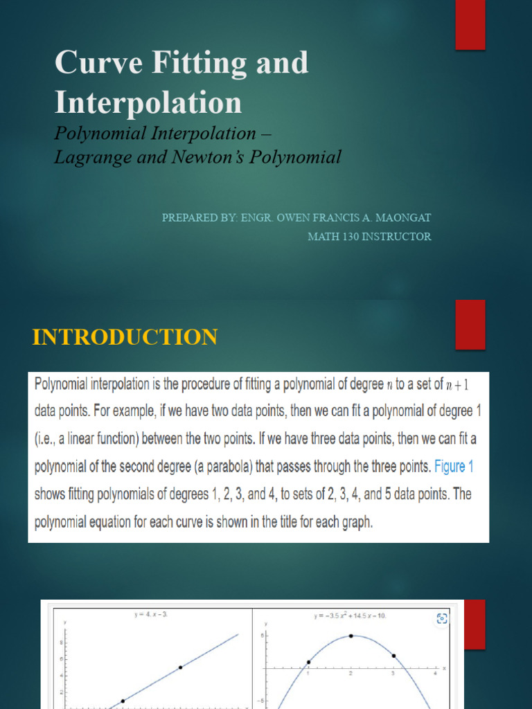 Polynomial Interpolation Techniques | PDF