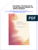 Ebook Selfless Intervention The Exercise of Jurisdiction in The Common Interest 1St Edition Ryngaert Online PDF All Chapter