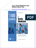 Download full ebook of 100 Cases In Acute Medicine 2Nd Edition Henry Fok online pdf all chapter docx 