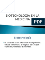 Biotecnologia en La Medicina