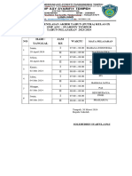 Jadwal Penilaian Akhir Tahun (Putra) Kelas Ix SMP Asy - Syarifiy Tempeh TAHUN PELAJARAN 2023/2024