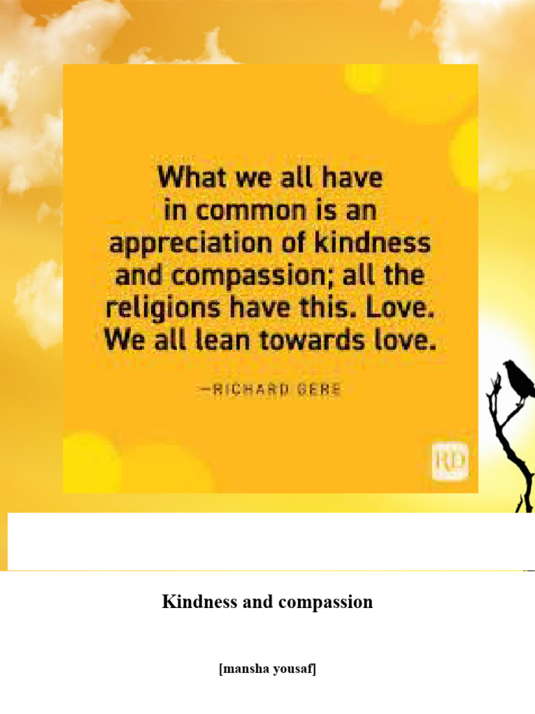The Power of Kindness and Compassion | PDF | Compassion | Empathy