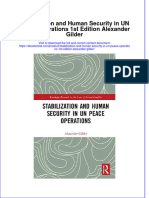 Ebook Stabilization and Human Security in Un Peace Operations 1St Edition Alexander Gilder Online PDF All Chapter
