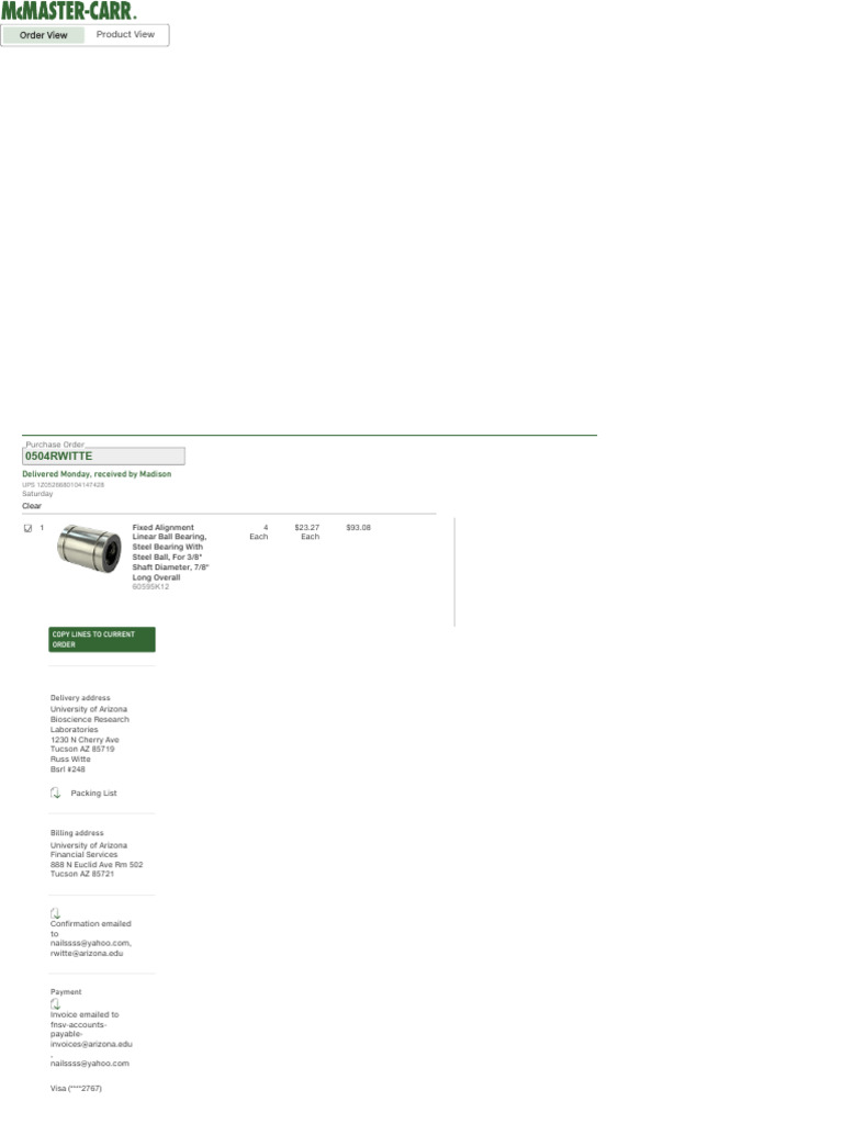 Fixed Alignment Linear Ball Bearing, Steel Bearing With Steel Ball, For