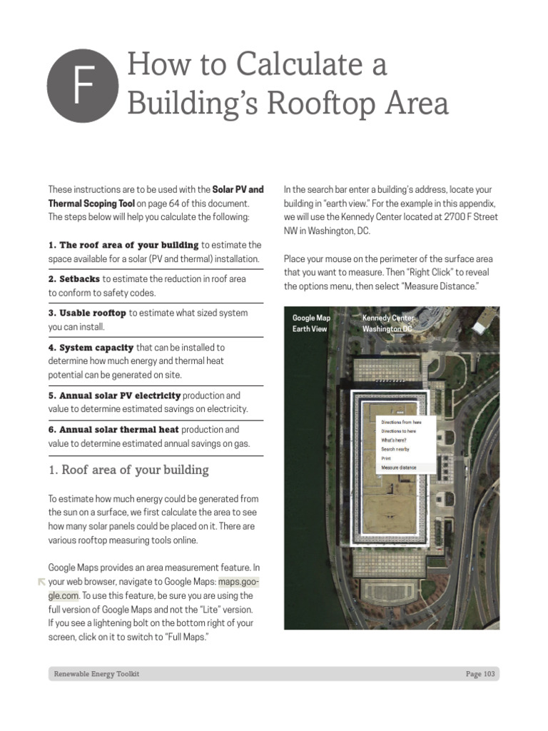 Calculate Rooftop Area for Solar Panels | PDF | Solar Power | Water Heating