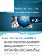 Poslovne Finansije Finansijska Trzista