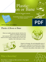 Plastic - Boon or Bane