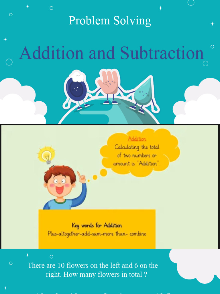 Math Grade 1_problem Solving (Addition and Subtraction) | PDF