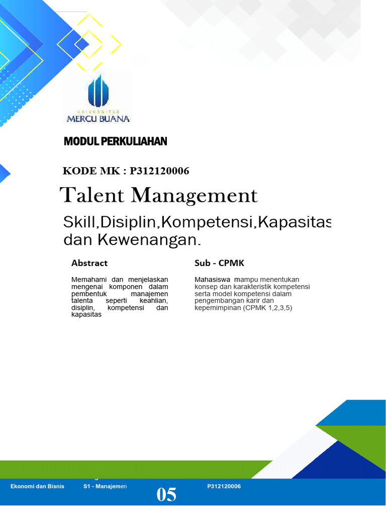 Modul 05 | PDF | Karier & Perkembangan | Pengembangan Diri