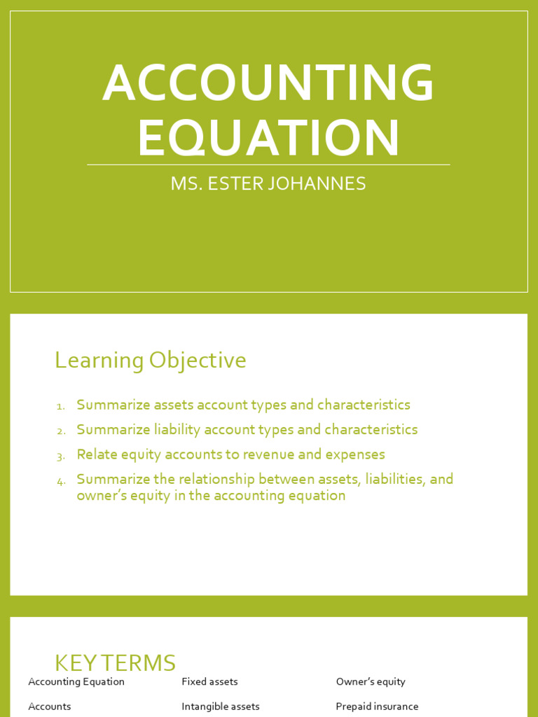 Accounting Equation | PDF | Equity (Finance) | Debits And Credits