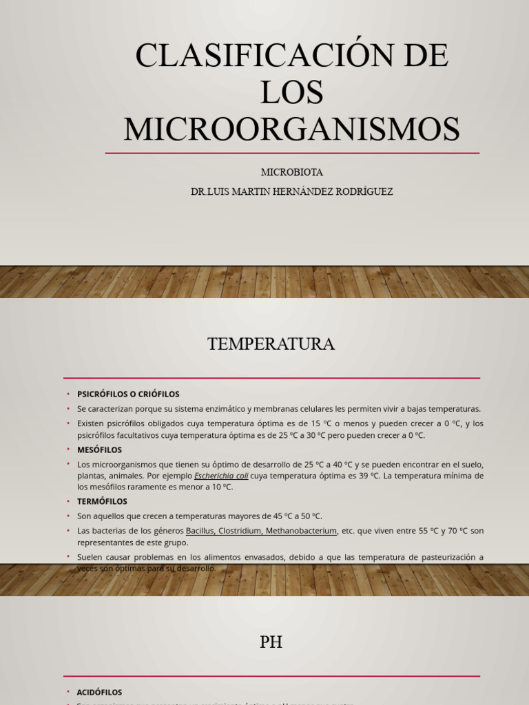 Clasificación de Los Microorganismos | PDF | Microorganismo | Las bacterias
