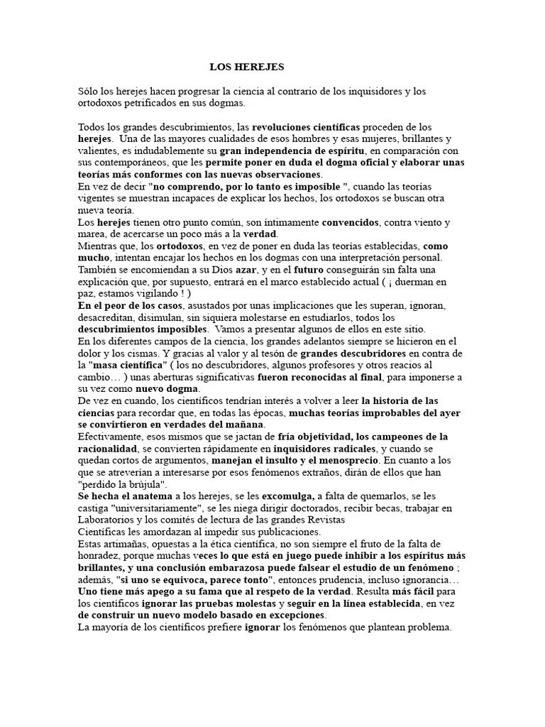 Los Herejes | Descargar gratis PDF | Cáncer | Luis Pasteur